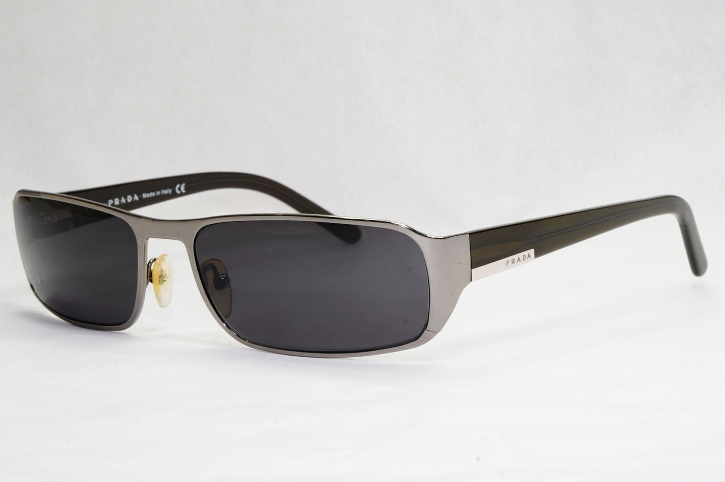 Prada Sunglasses 2006 Vintage Gunmetal Brown Olive PR52FS SPR 52F 5AV-4M1 180124