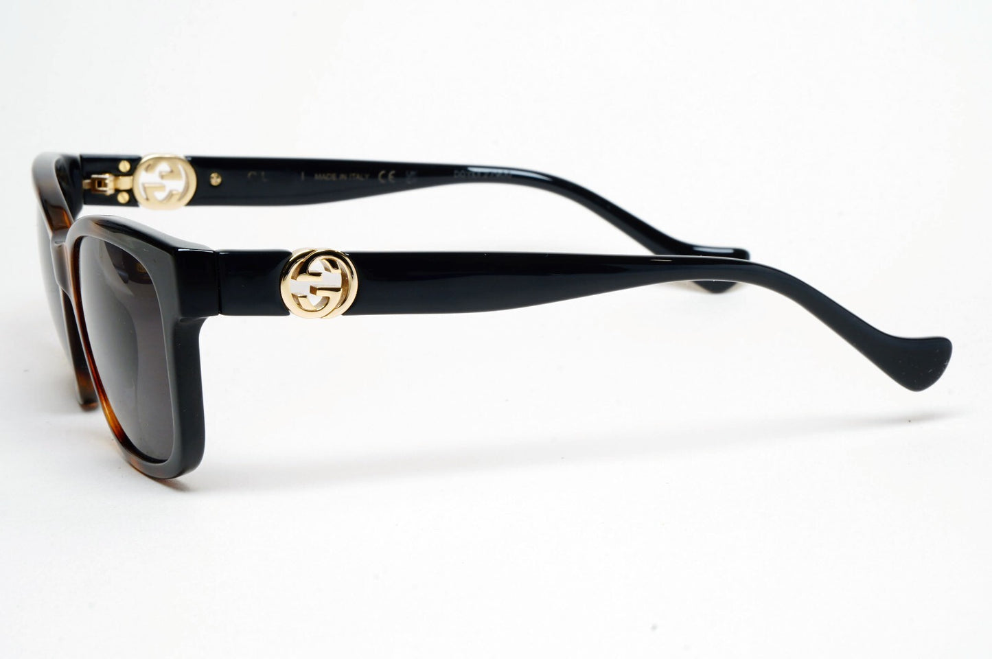 Gucci Sunglasses 2022 Black Brown Gold Square GG1025O 005 51mm 100325