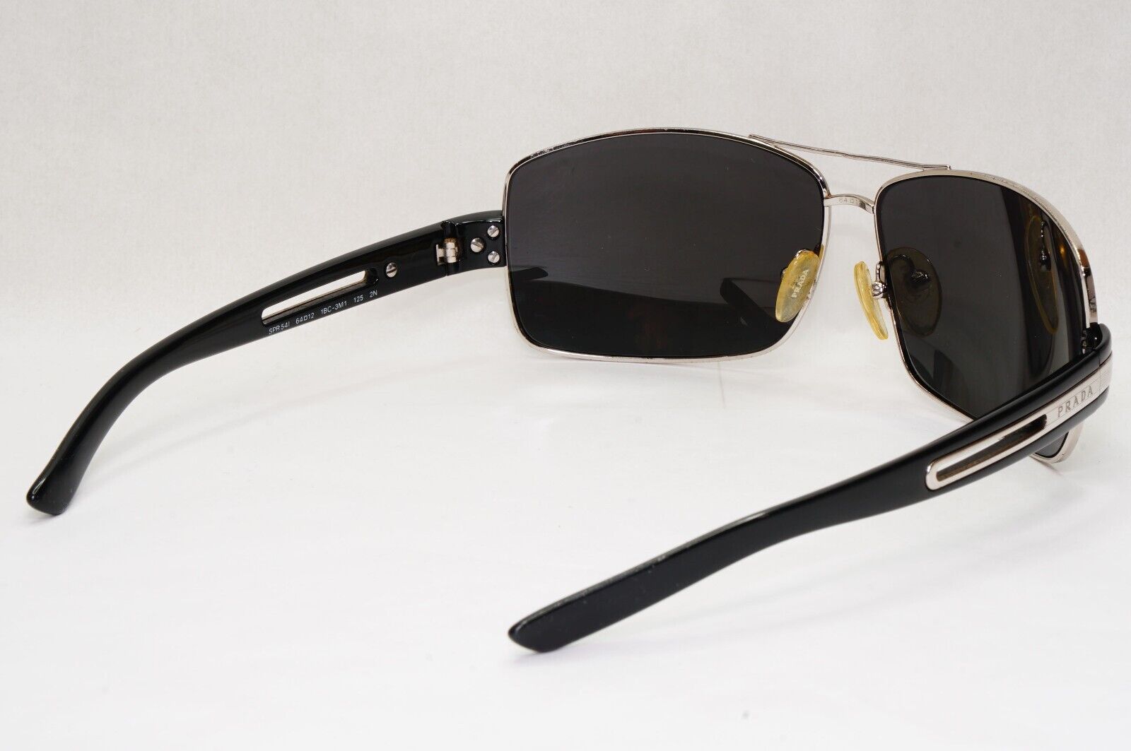 Prada Sunglasses 2011 Vintage Wrap Black Silver PR54IS SPR 54I 1BC-3M1 121223