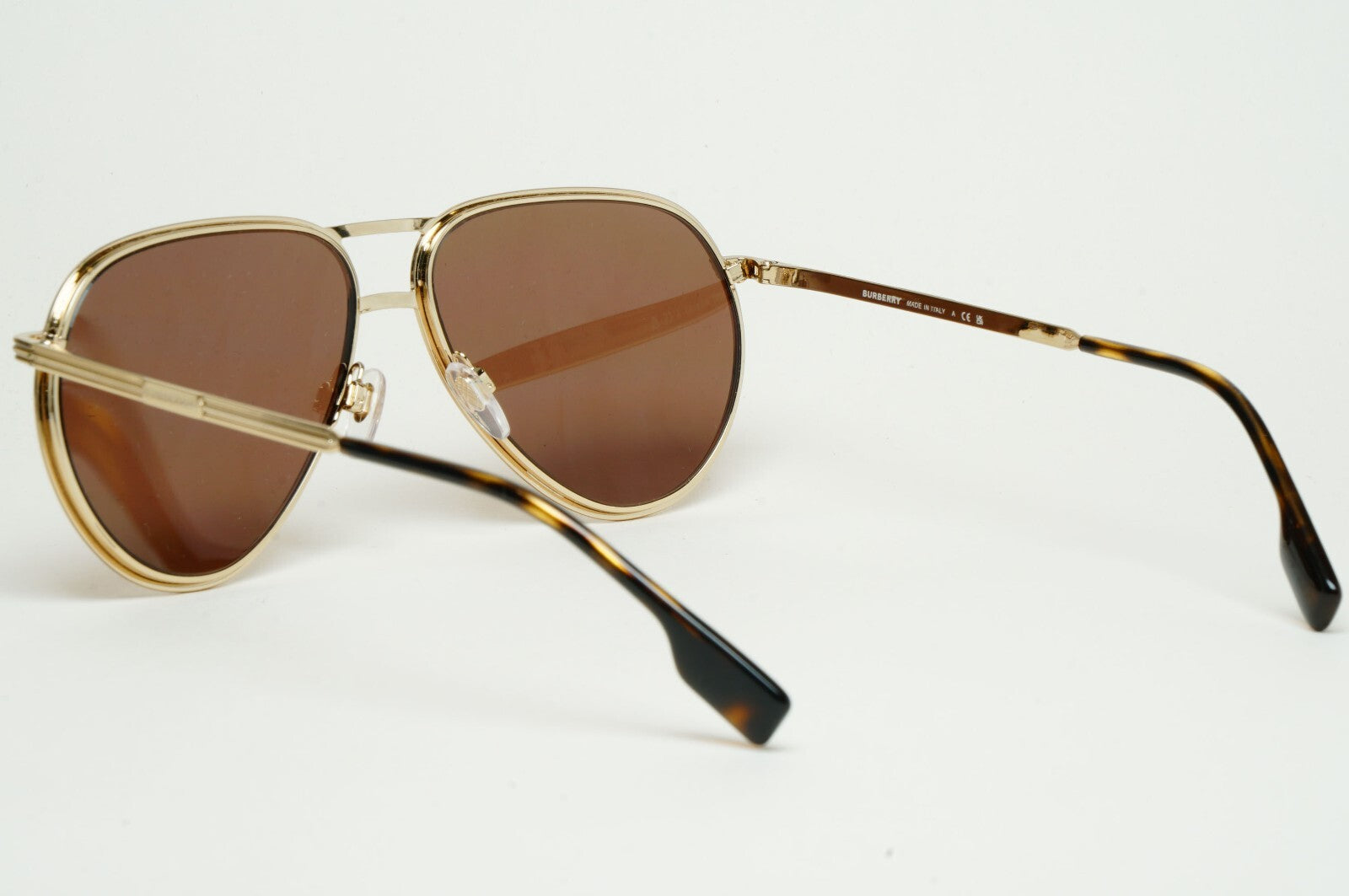 Burberry Sunglasses Scott Gold Metal Pilot Brown BE 3135 1109/73 59mm