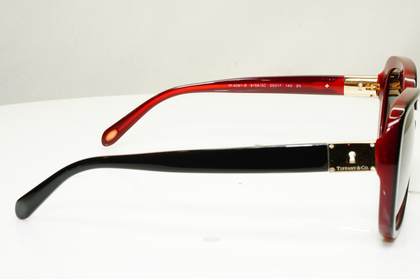 Authentic Tiffany & Co Womens Sunglasses Black Gold Locks TF 4091 8156/3C 30361