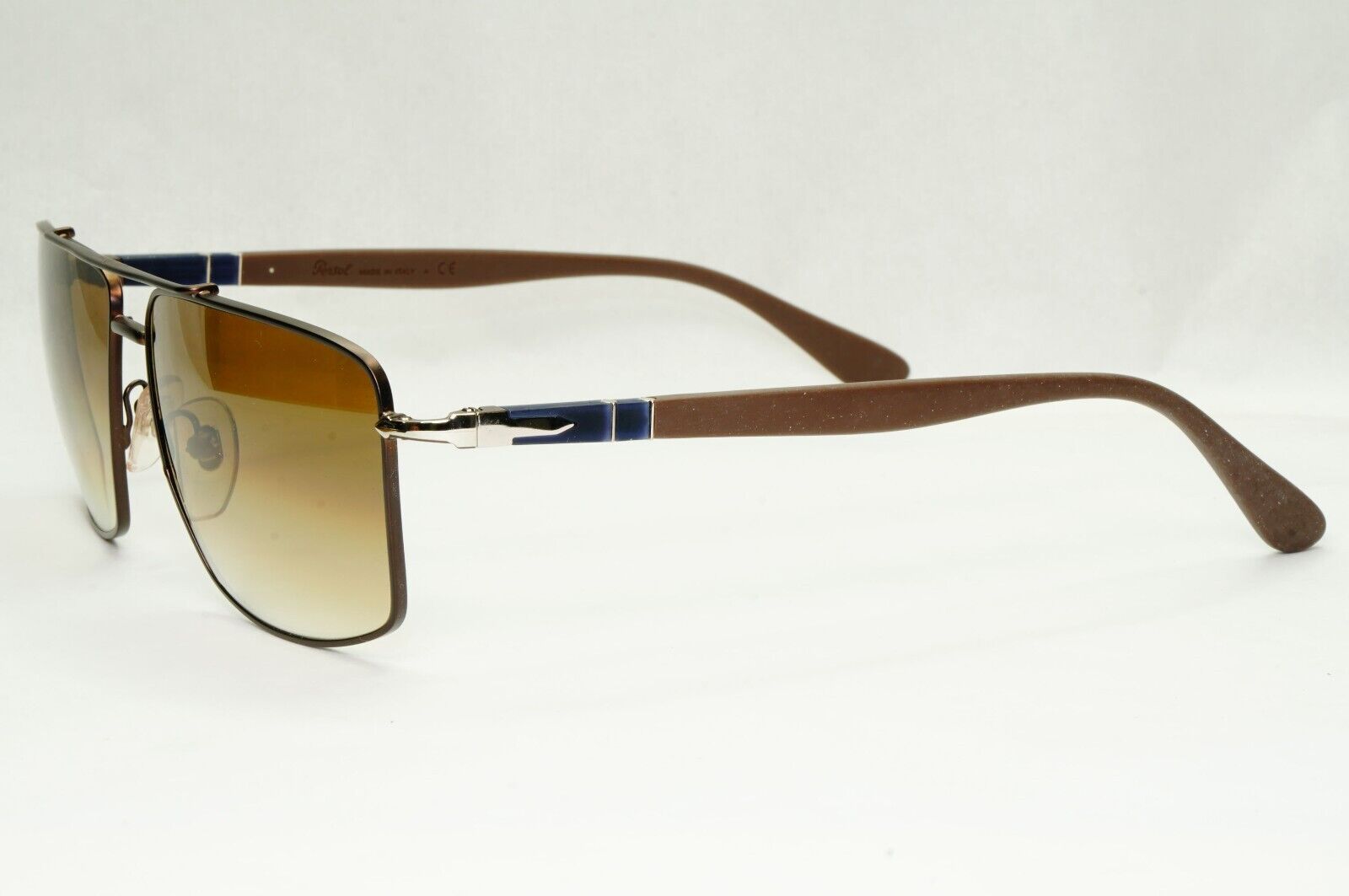 Persol Sunglasses 2013 Navigator Brown Gradient Metal Pilot 2430-S 1020/51 58mm