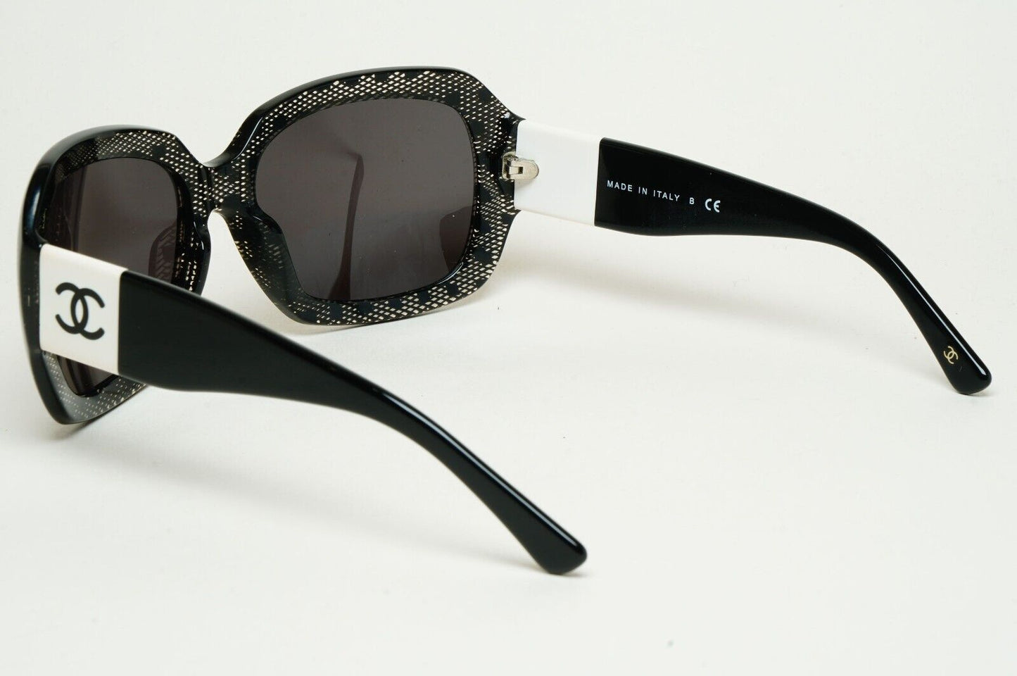 Chanel Sunglasses 2010 Vintage Black Lace Square White CC 5146 c.1125/3C 120125