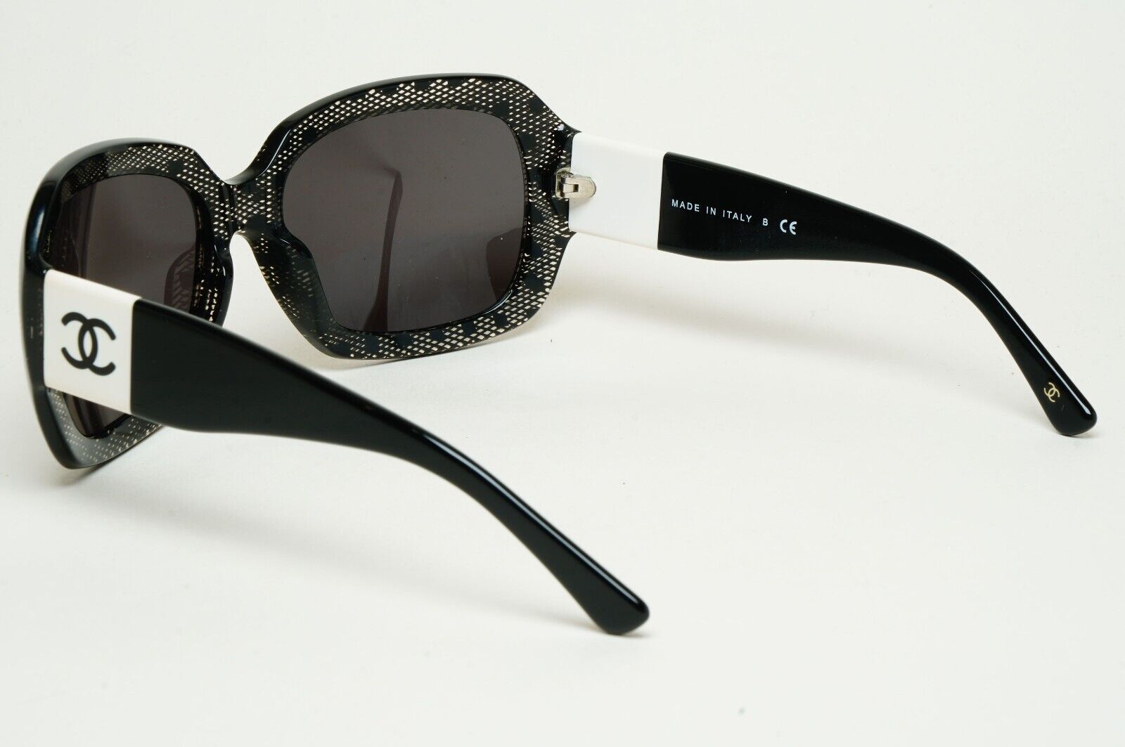Chanel Sunglasses 2010 Vintage Black Lace Square White CC 5146 c.1125/3C 120125