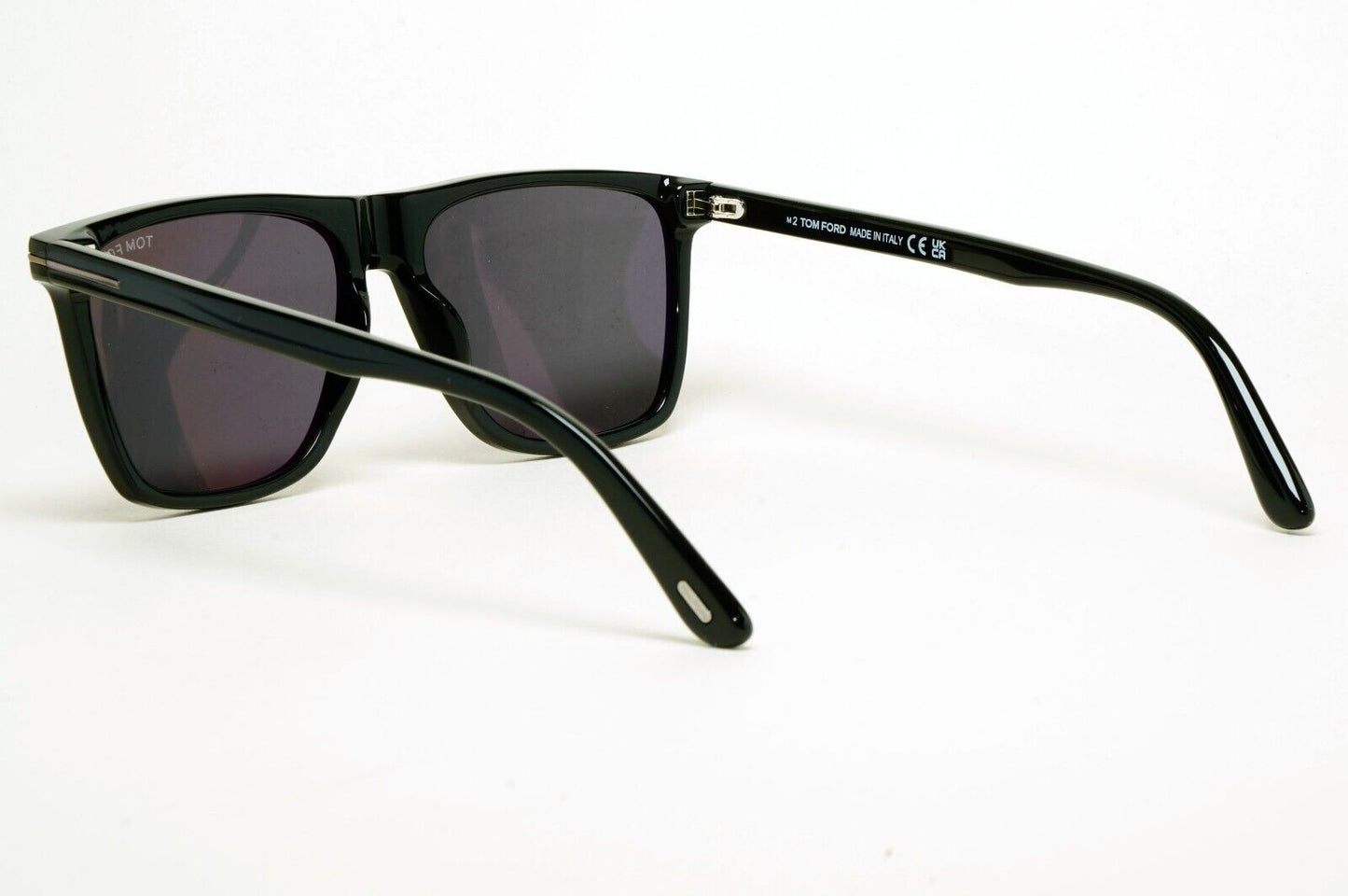 Tom Ford Sunglasses Fletcher Black Glossy Grey Smoke FT0832-N TF 832-N 01A 57mm