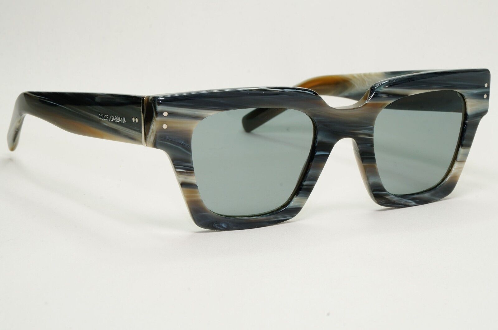 Dolce & Gabbana Grey Horn Marble Square Sunglasses DG 4413 3390/87 48mm