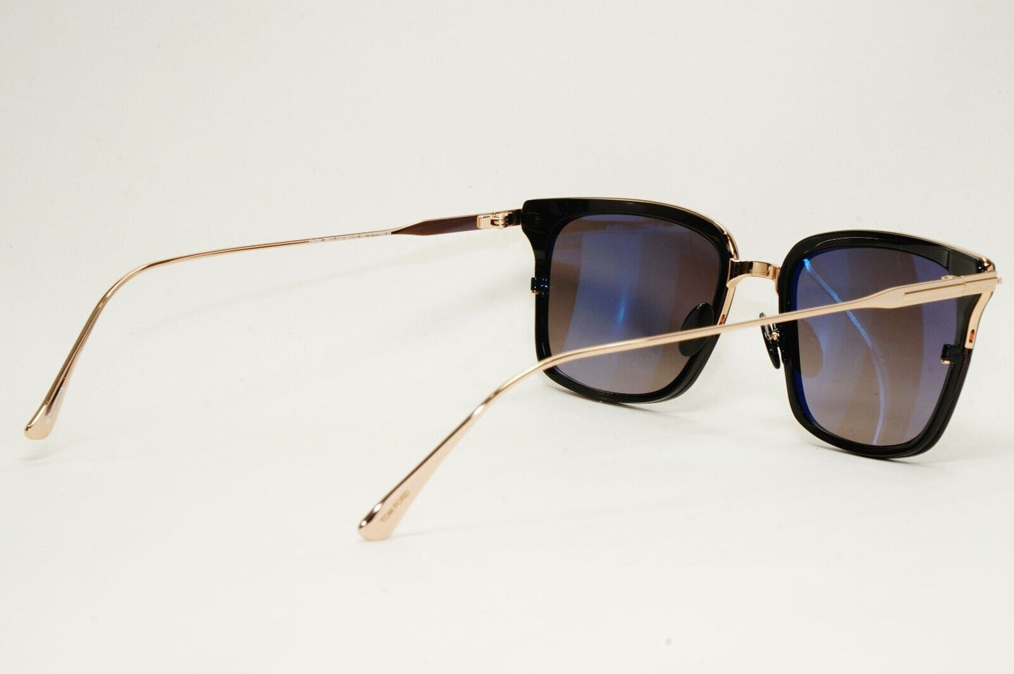 Tom Ford Sunglasses Hayden Titanium Black Gold Grey Square TF 831 01K FT0831