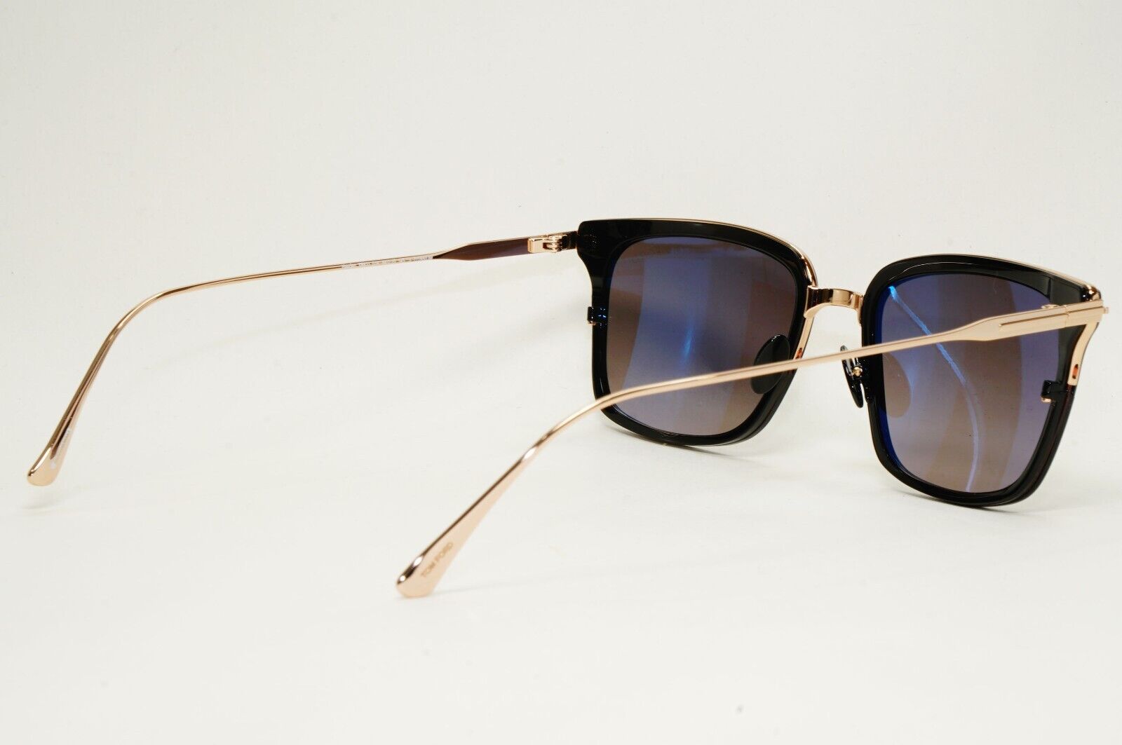 Tom Ford Sunglasses Hayden Titanium Black Gold Grey Square TF 831 01K FT0831