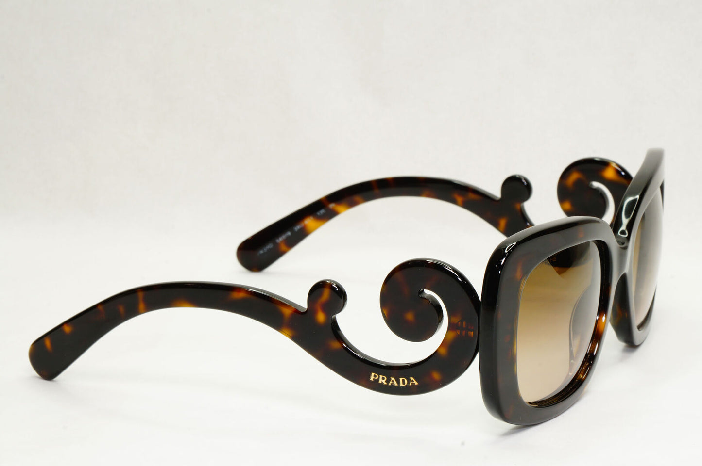 Prada Sunglasses Baroque Swirl Brown Square PR27OS SPR 27O 2AU-6S1 141223