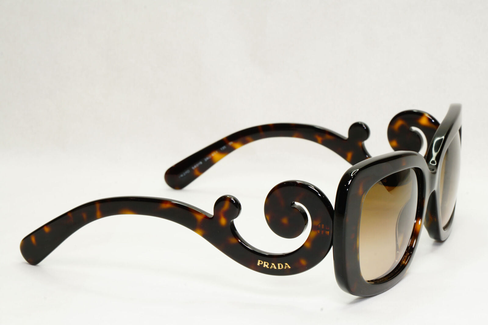 Prada Sunglasses Baroque Swirl Brown Square PR27OS SPR 27O 2AU-6S1 141223