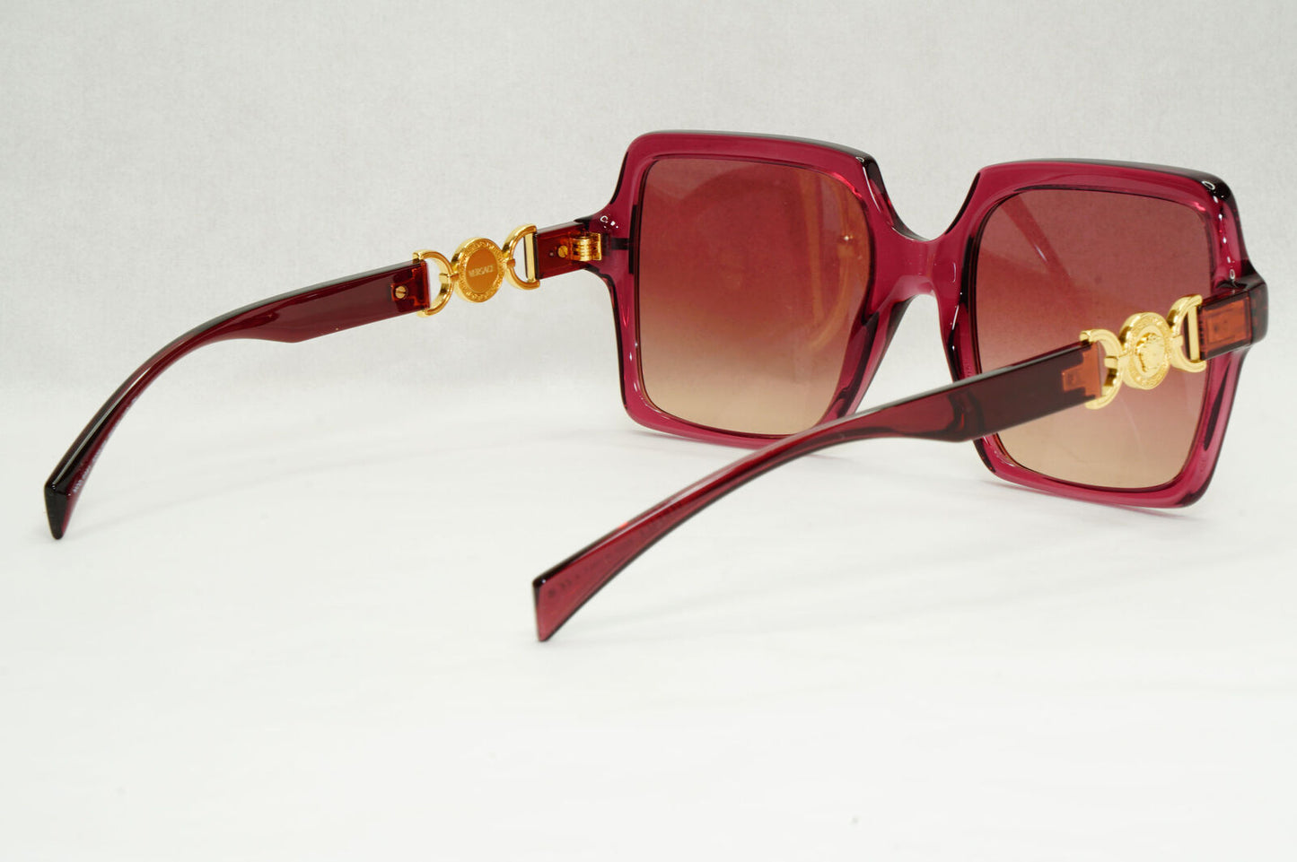 Versace Sunglasses Violet Transparent Gold Brown Gradient MOD VE 4441 5209/68