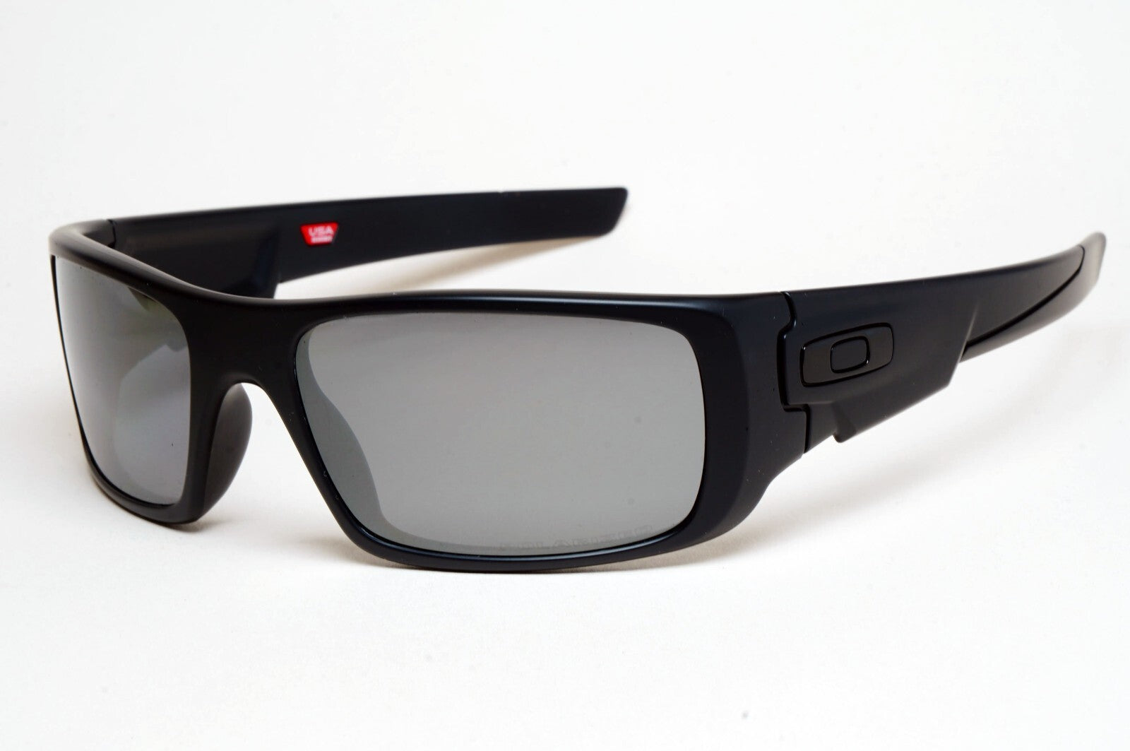 Oakley Sunglasses Polarized Crankshaft Black Matte Iridium Sport Wrap OO 9239 06