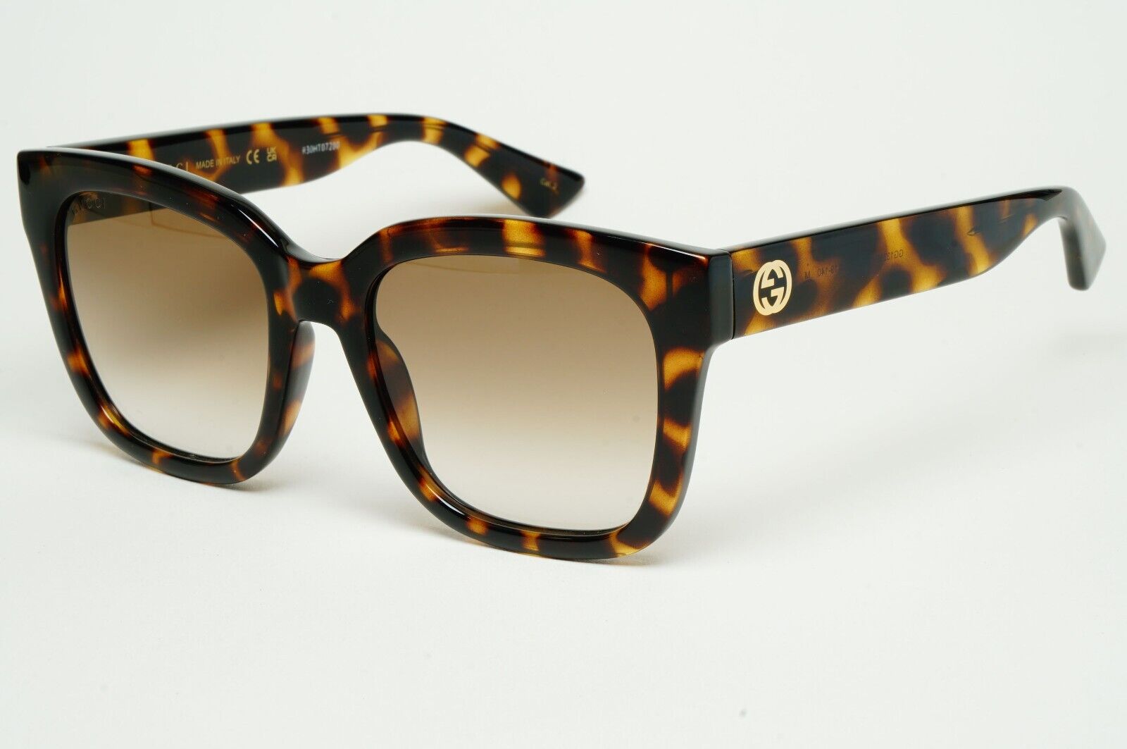 Gucci Sunglasses 2023 Brown Tortoise Square Gold GG1338S 003 54mm 110225