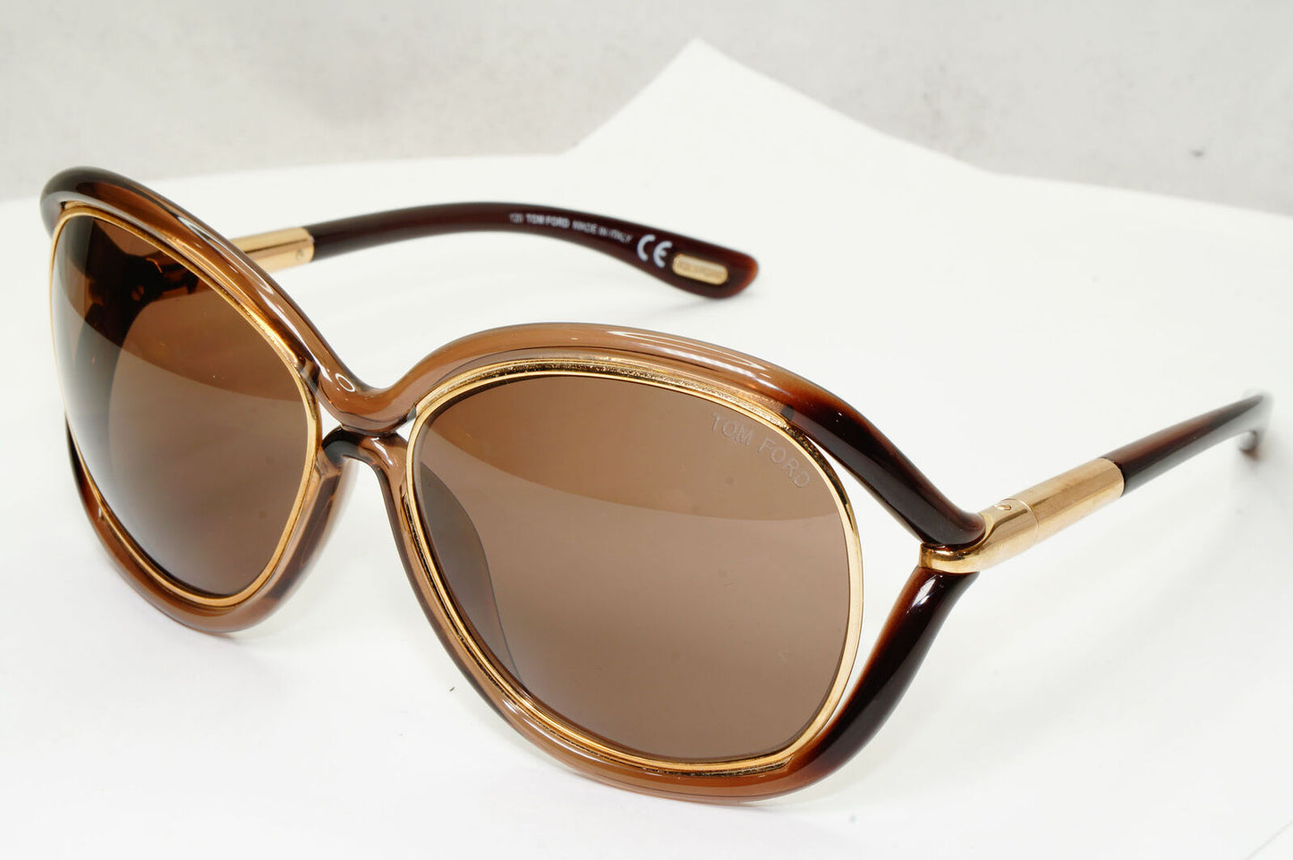 Tom Ford 2008 Sunglasses Samantha Vintage Gold Brown TF 52  FT0052 692 280323