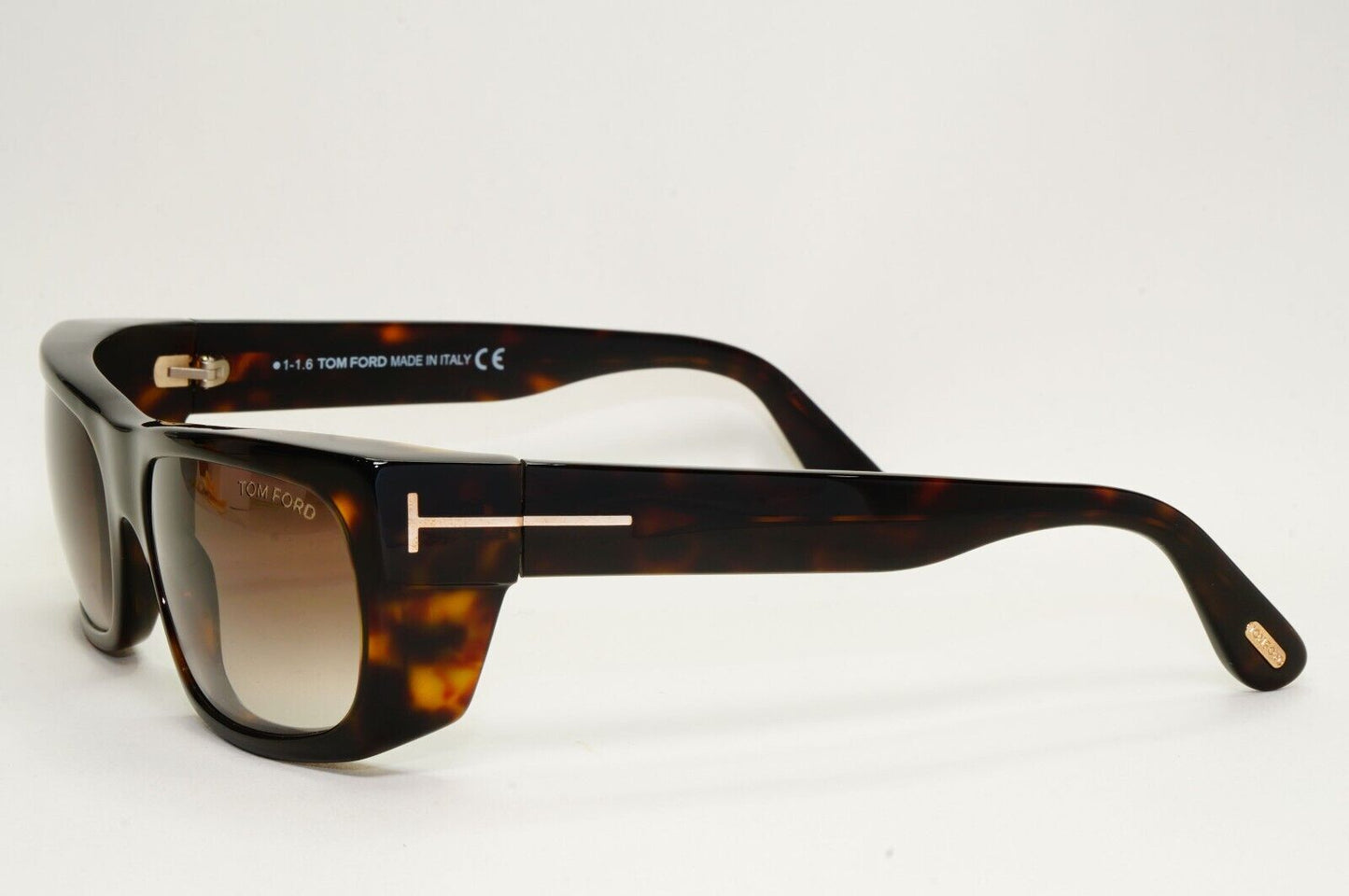 Tom Ford Sunglasses Toby Dark Brown Gradient Square Acetate FT0440 TF 440 52K