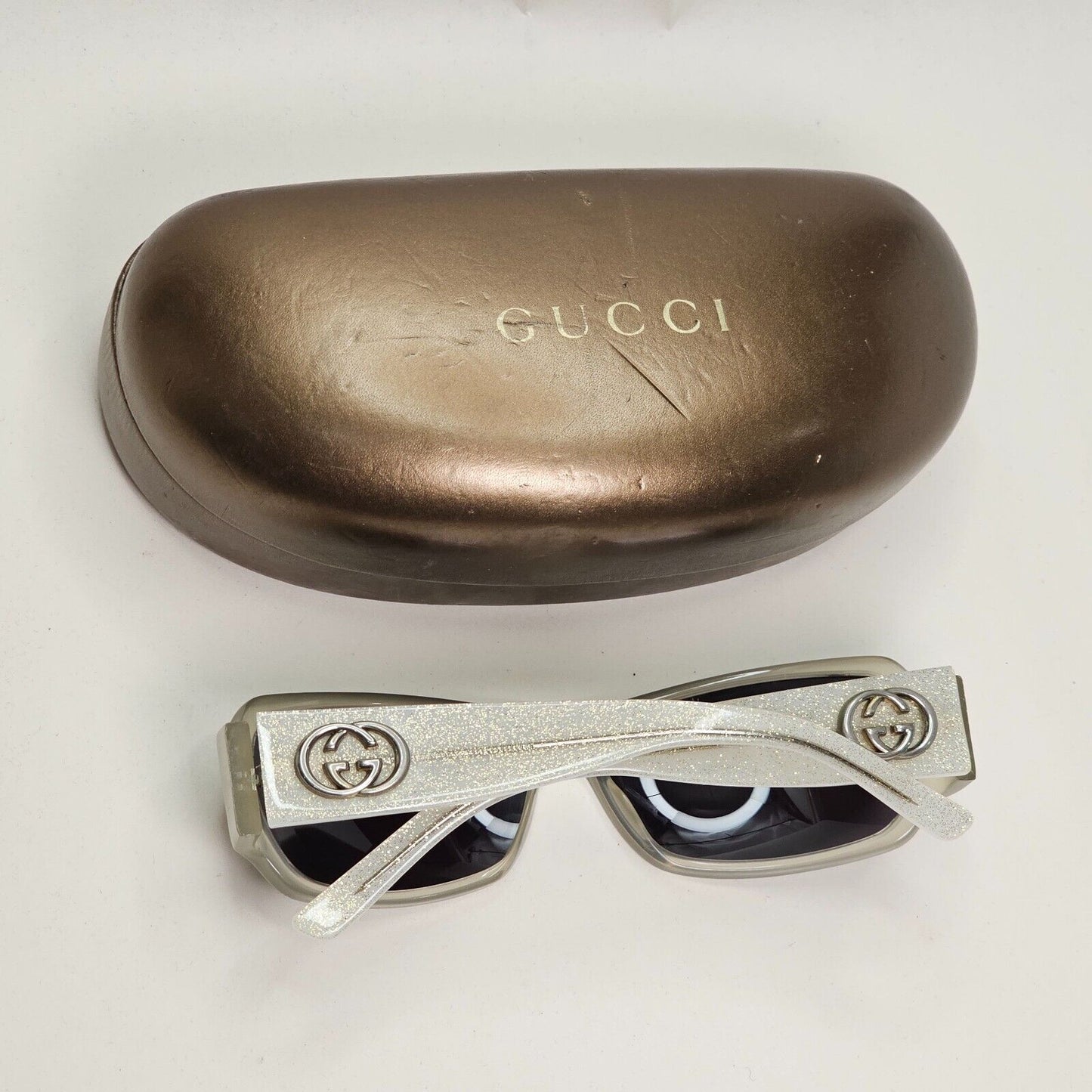 Gucci Sunglasses 2005 Vintage Cream White Black Unisex GG 2935/S EOODA 041124