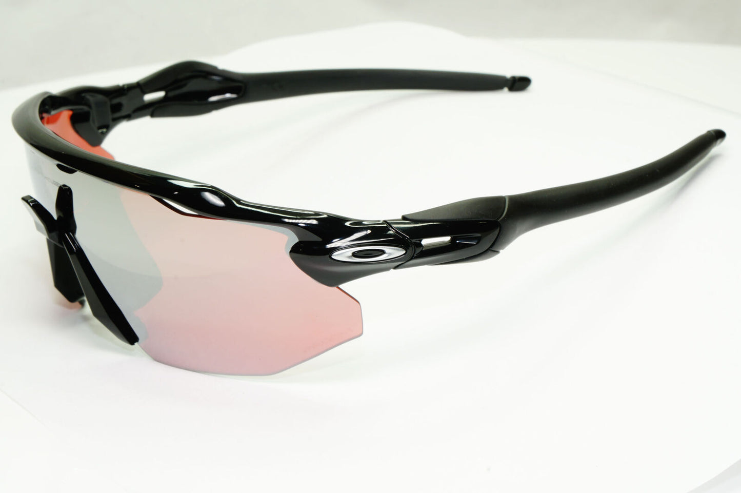 Oakley Radar EV Advacer Sunglasses Black Pale Red Mirror Prizm Snow OO 9442 0938