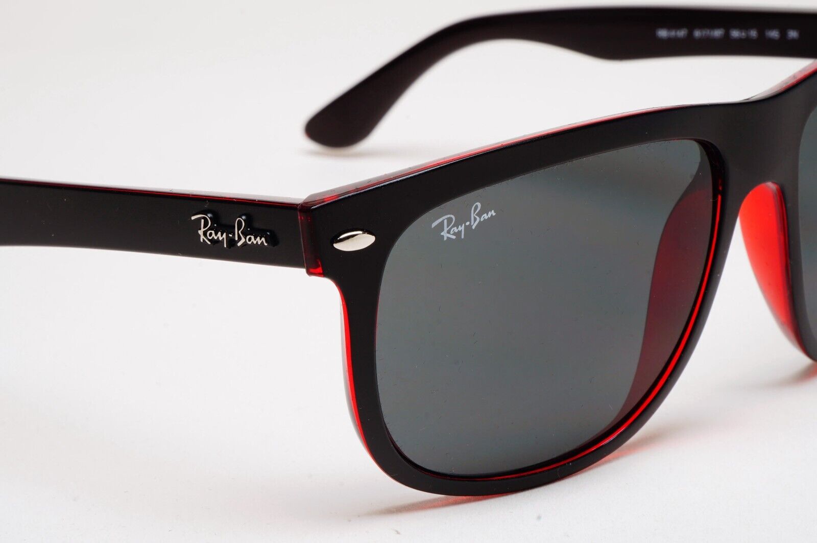 Ray-Ban Sunglasses Boyfriend Black Matte Square 6171/87 56mm