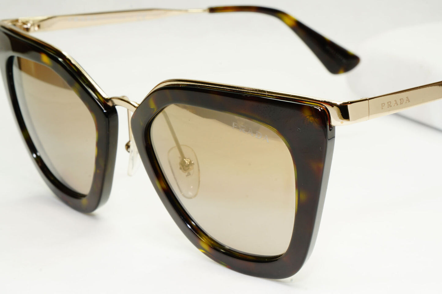 Prada Sunglasses Brown Gold Mirror Cinema Catwalk PR53SS SPR 53S 2AU-6O0