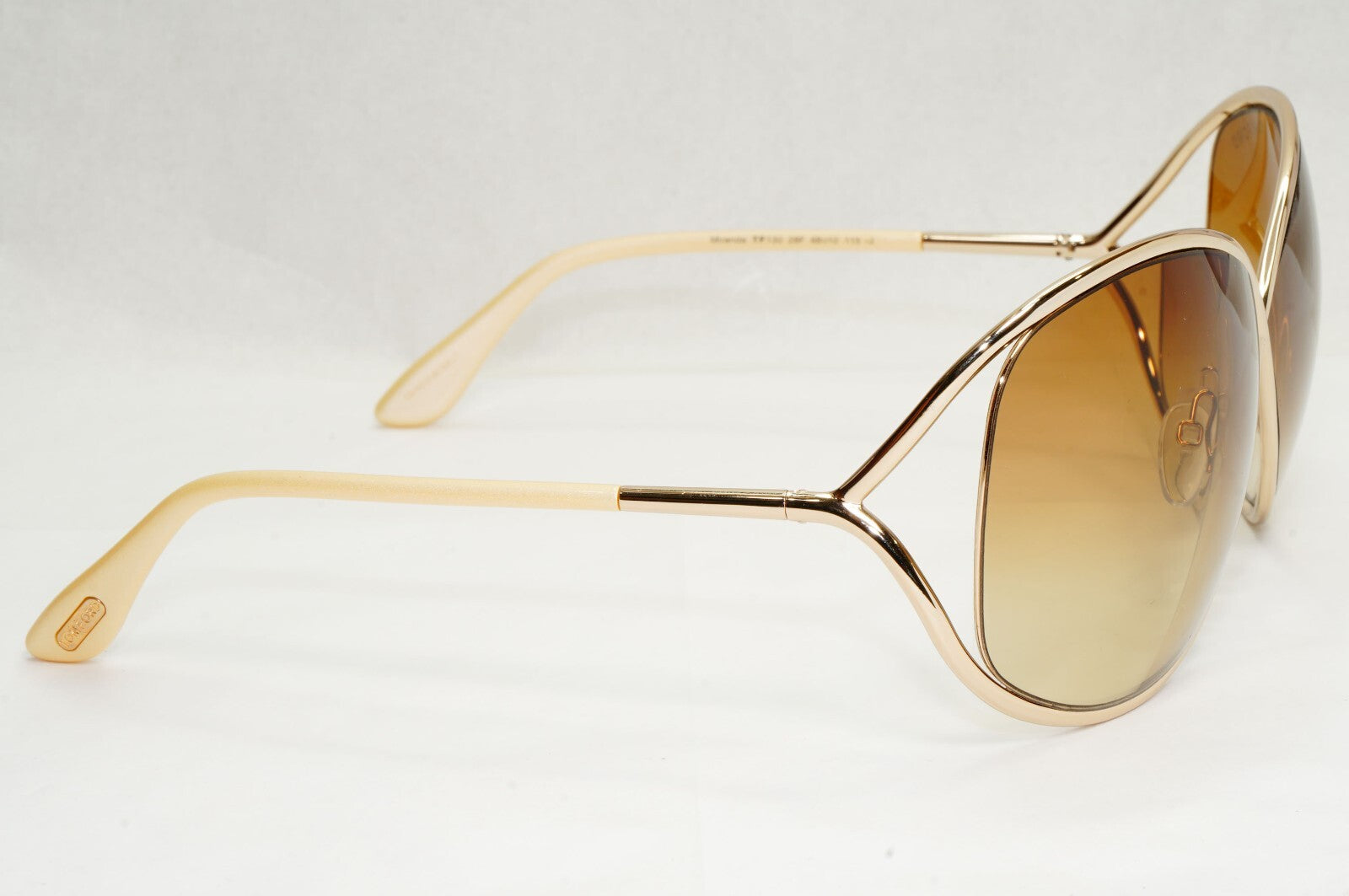 Tom Ford Sunglasses Miranda Gold Brown Gradient Metal FT0130 TF 130 28F [a]