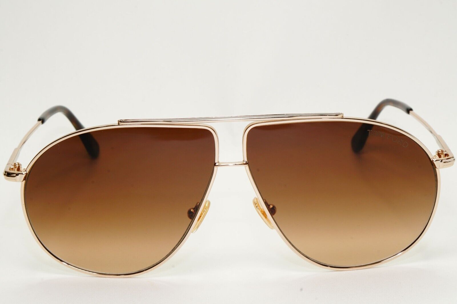 Tom Ford Sunglasses Riley-02 Gold Pilot Brown Gradient Metal FT0825 TF 825 28F