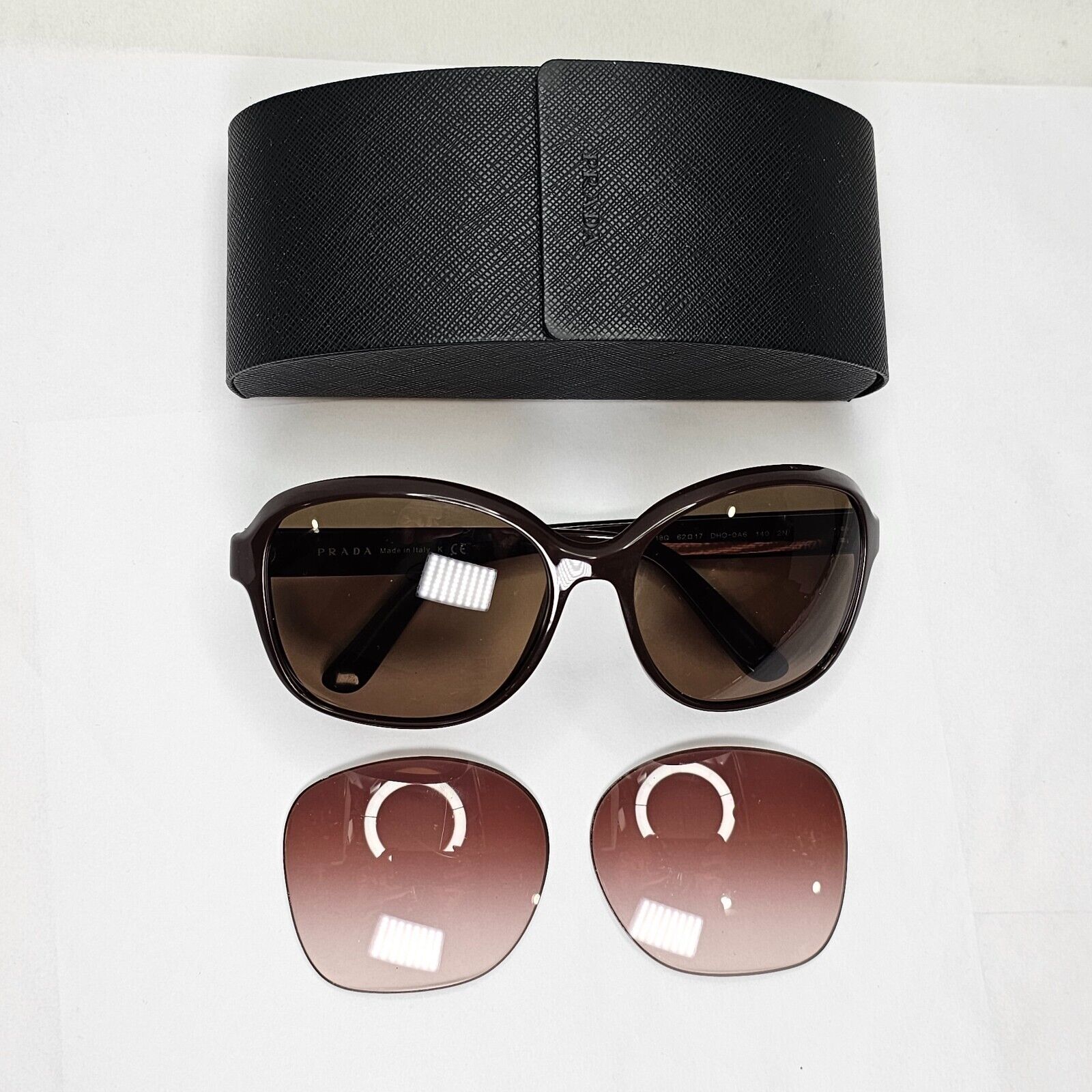 Prada Sunglasses 2014 Dark Brown Square Large PR18QS SPR 18Q DHO-0A6 111223