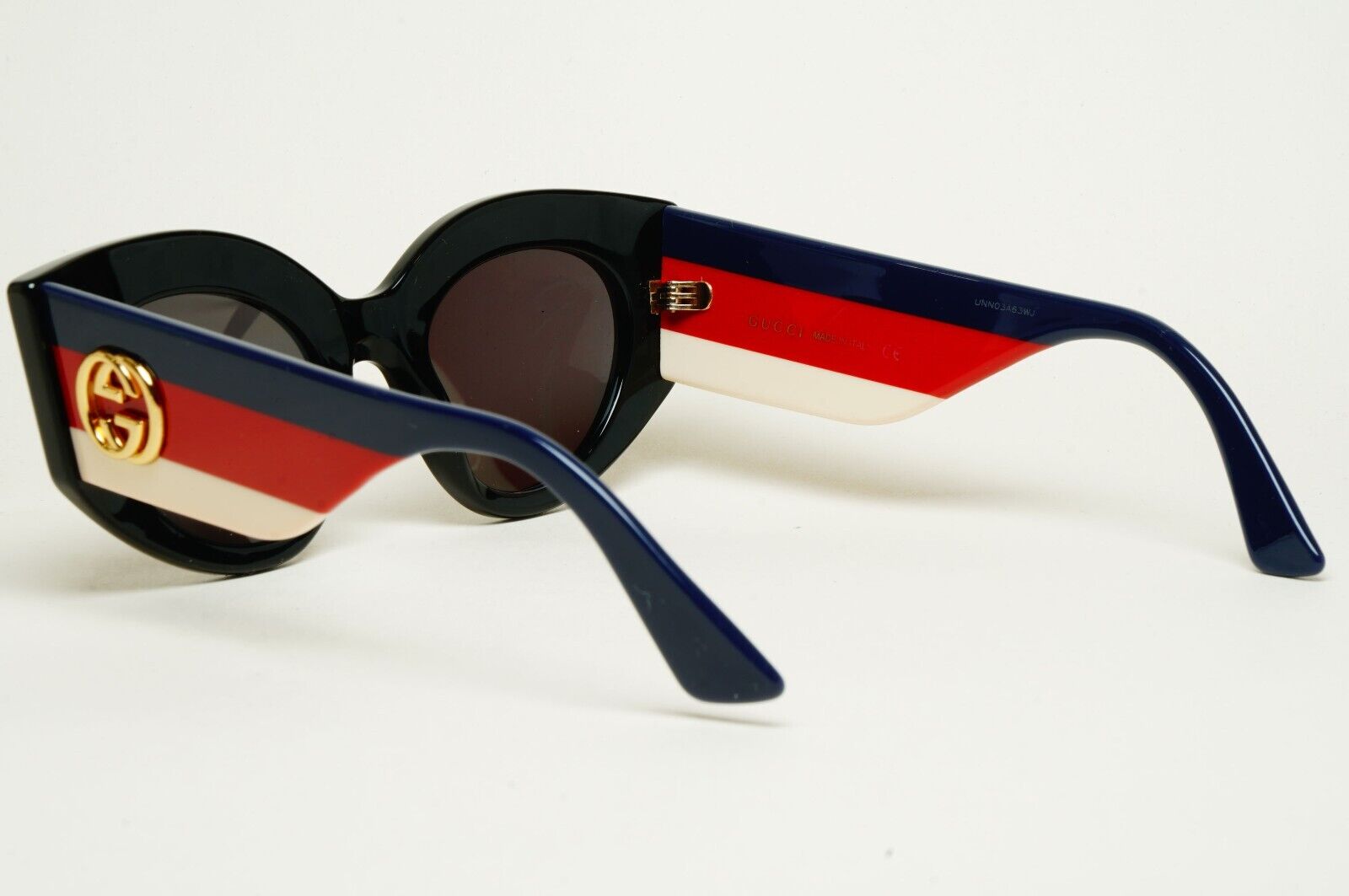 Gucci Sunglasses 2018 Square Black Oversized Large Blue Red GG0275S 001 290125