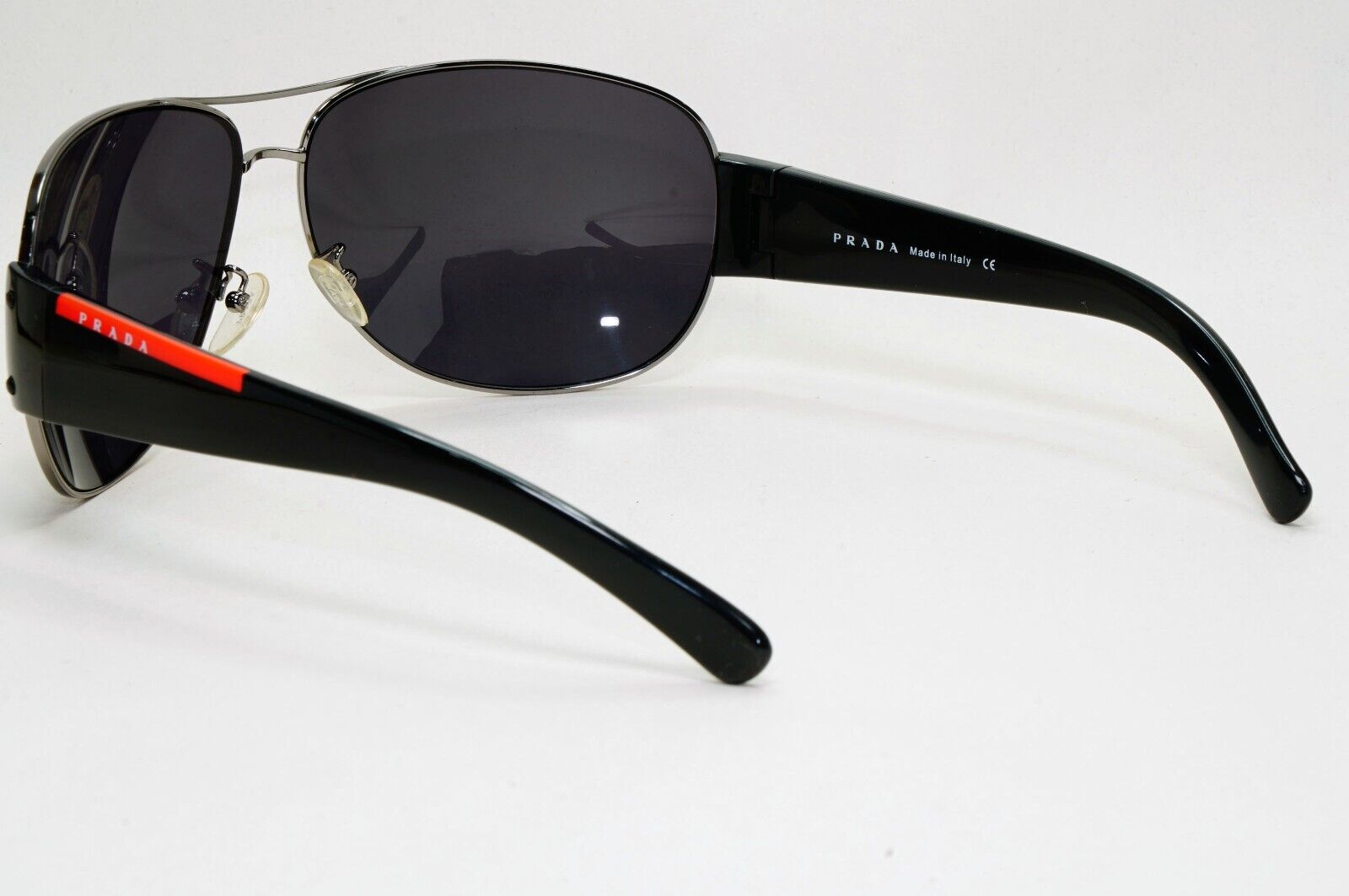 Prada Sunglasses 2004 Vintage Large Pilot Black PS54ES SPS 54E 5AV-1A1 021124