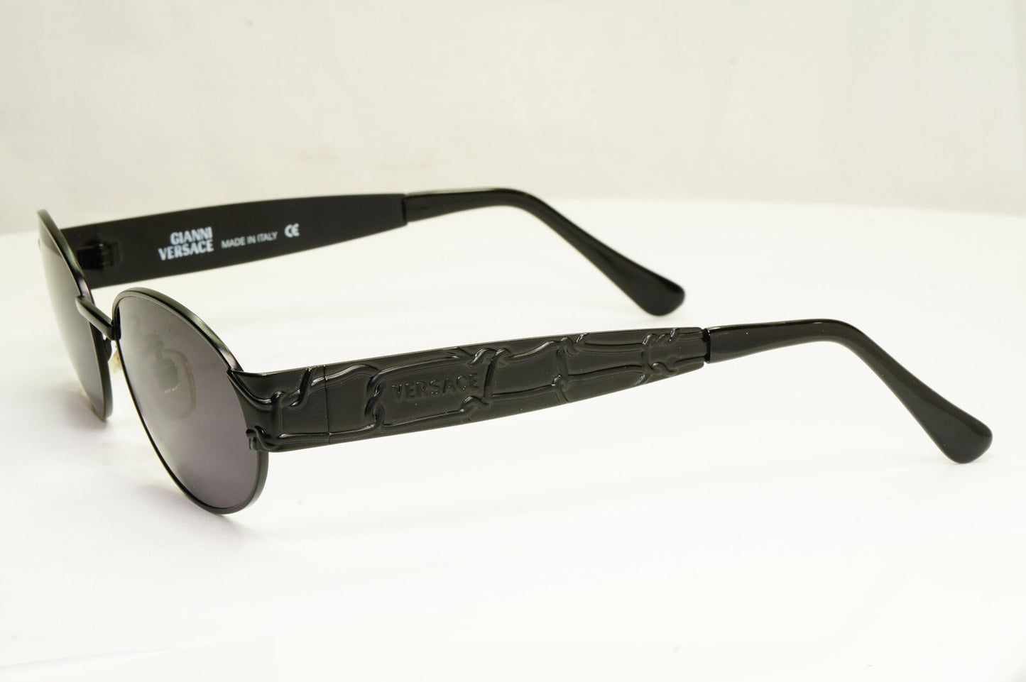 Gianni Versace Sunglasses 1996 Vintage Unisex Black Metal GV MOD X05 COL 028