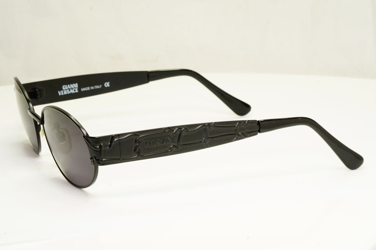 Gianni Versace Sunglasses 1996 Vintage Unisex Black Metal GV MOD X05 COL 028