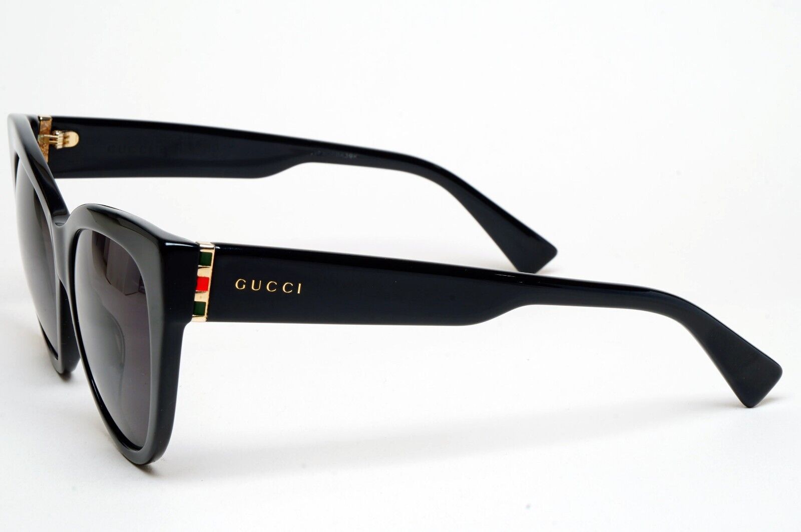 Gucci Sunglasses 2019 Black Cat Eye Square Glossy GG0460S 001 53mm 100225