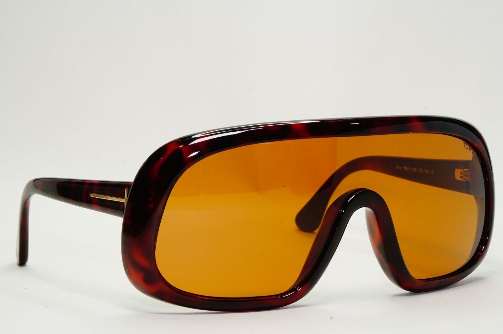 Tom Ford Sunglasses Sven Shield Tortoiseshell Brown Large FT0471 TF 471 56E
