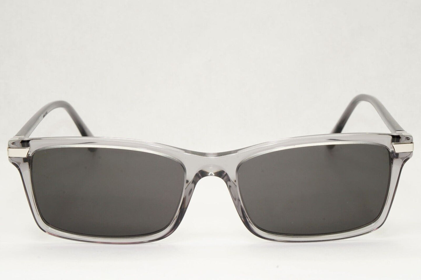 Prada Sunglasses Black Grey Transparent Crystal PR03YV VPR 03Y 08U-1O1 56mm