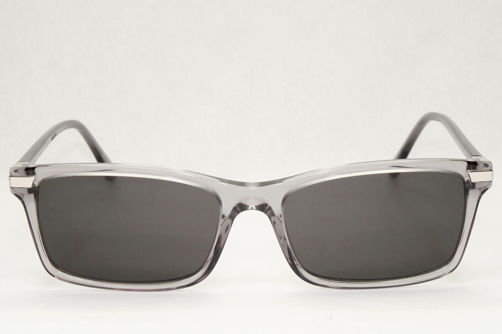Prada Sunglasses Black Grey Transparent Crystal PR03YV VPR 03Y 08U-1O1 56mm