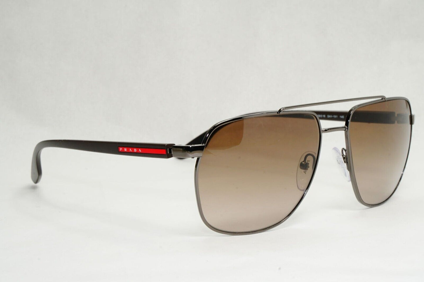 Prada Sunglasses Brown Gradient Pilot Gunmetal PS55VS SPS 55V 5AV-1X1 59mm