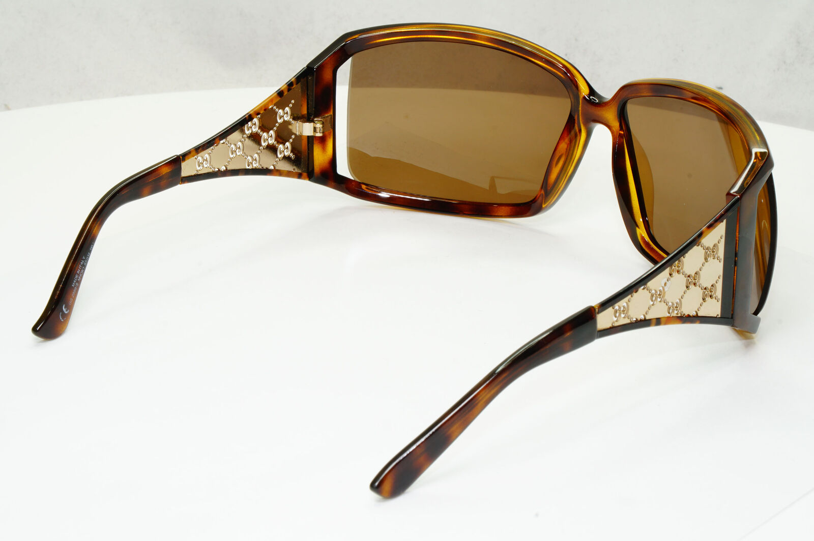 Gucci 2006 Sunglasses Monogram Vintage Gold Brown Square GG 2999/S NHOK1 280323