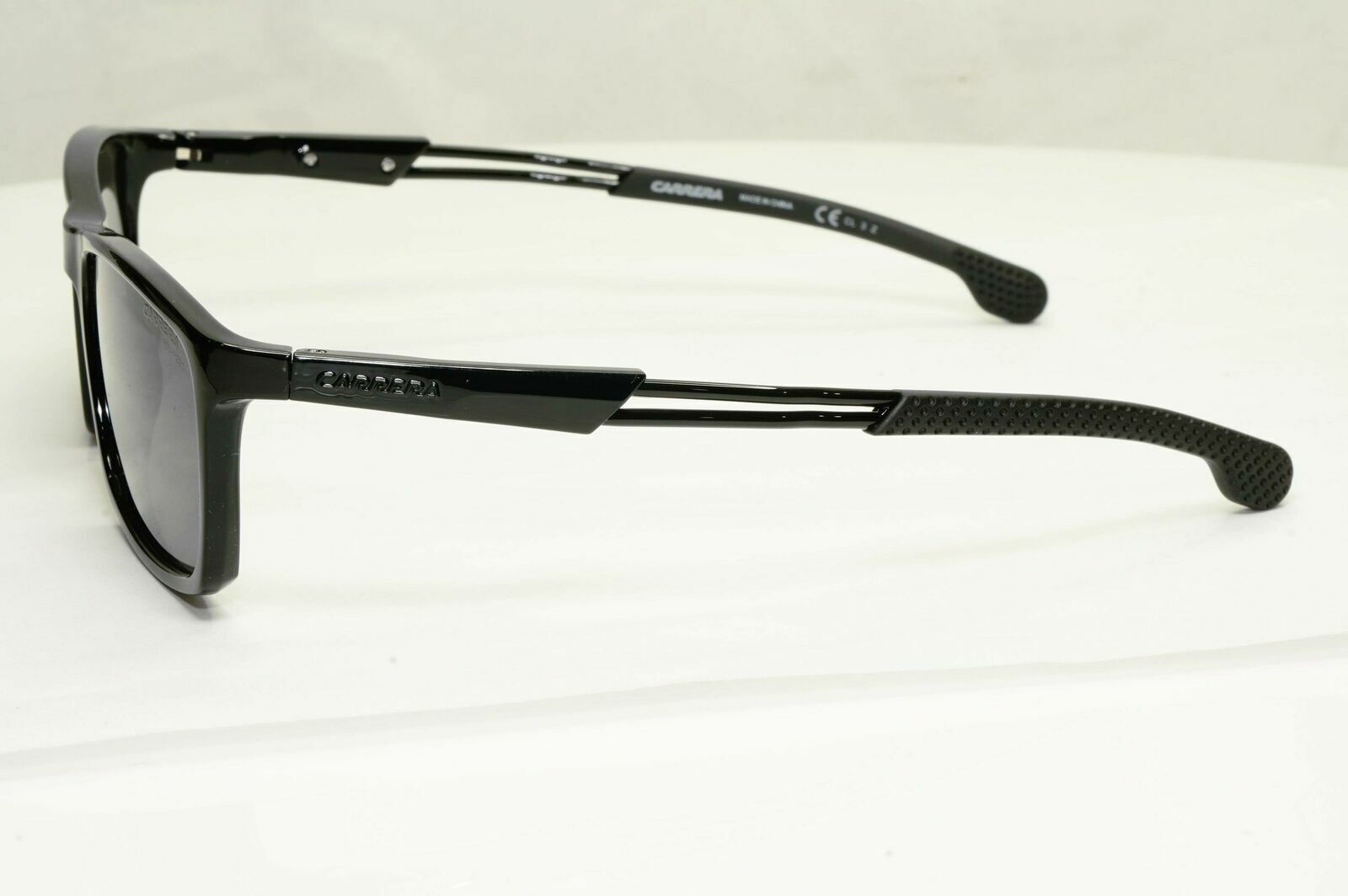 Carrera Polarized Sunglasses Black Smoke Mens Square Rectangle 4016 807M9 Sport