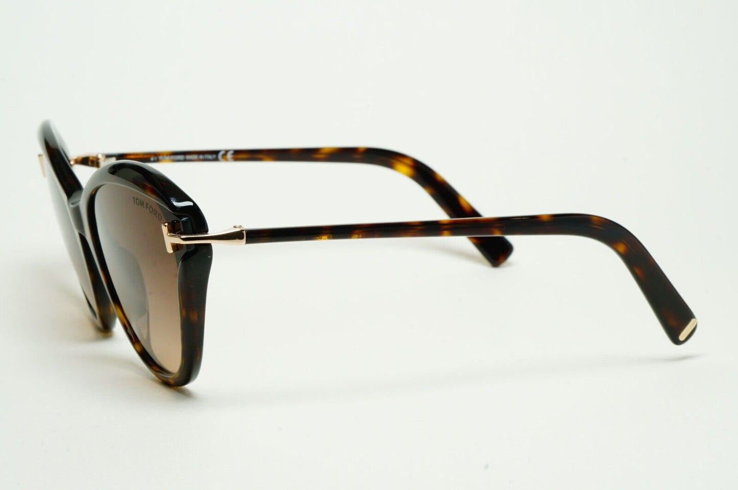 Tom Ford Sunglasses Leigh Brown Tortoiseshell Gradient Cat Eye FT0850 TF 850 52F