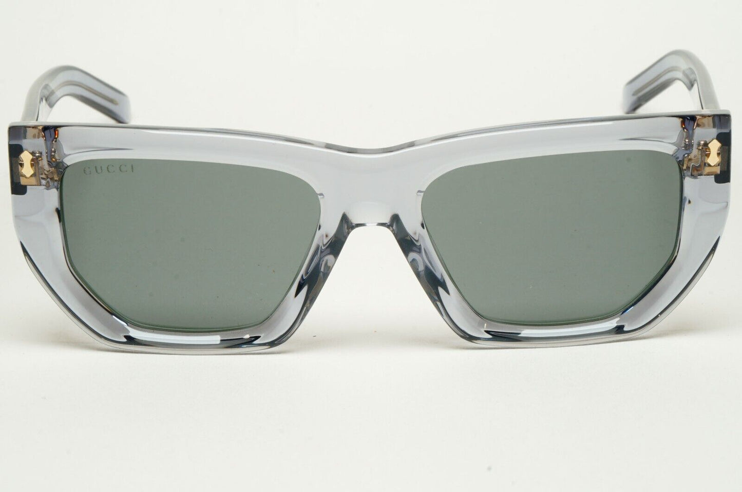 Gucci Sunglasses 2024 Grey Transparent Crystal Square GG1520S 004 53mm 180125