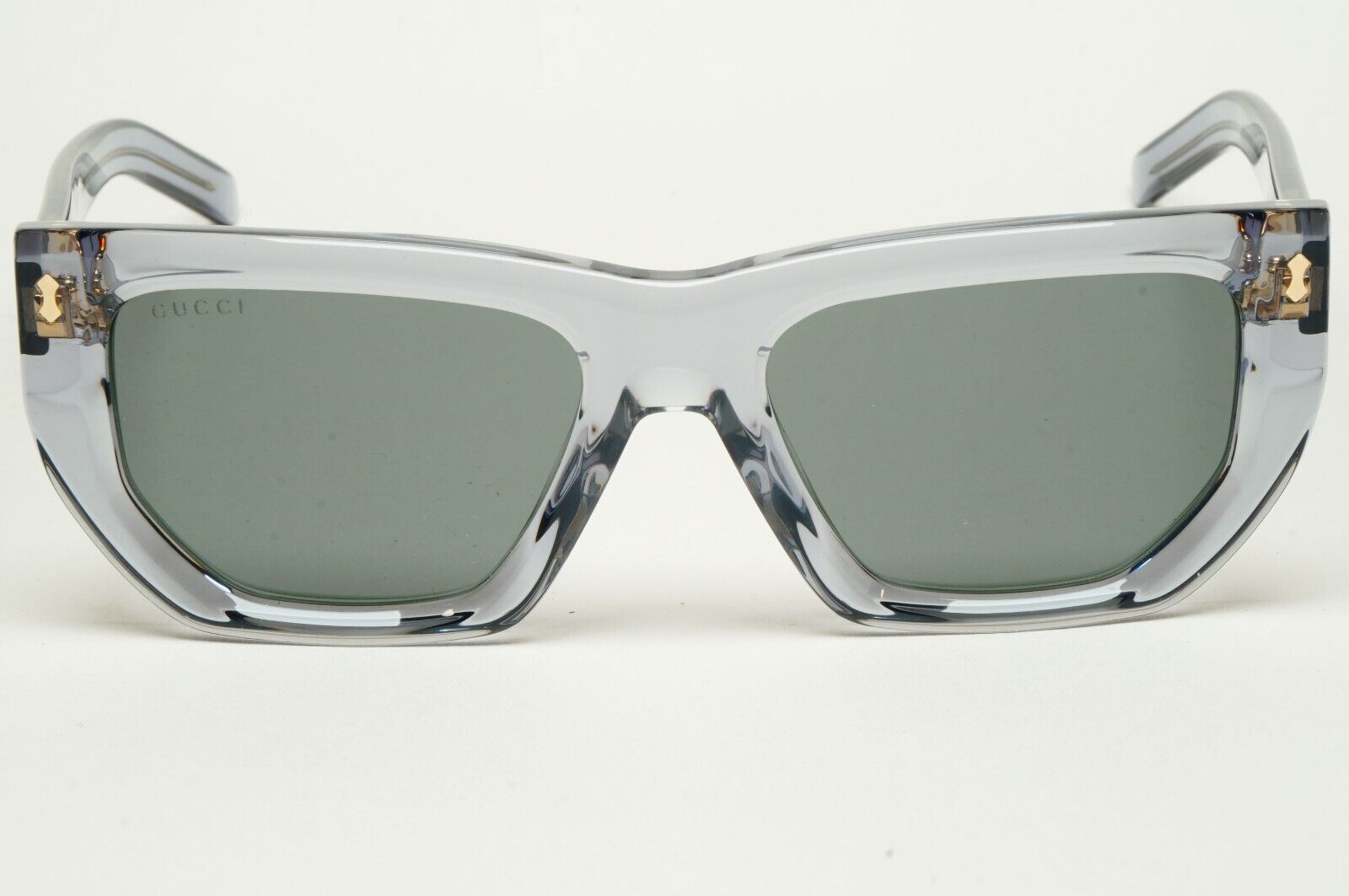 Gucci Sunglasses 2024 Grey Transparent Crystal Square GG1520S 004 53mm 180125