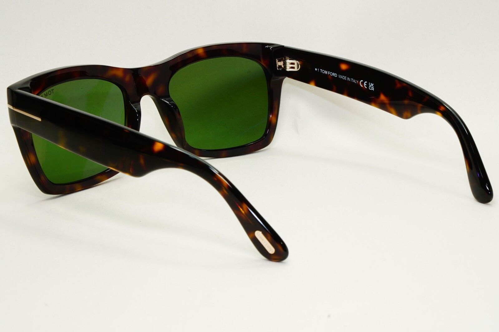 Tom Ford Sunglasses Nico-02 Brown Dark Tortoise Green Square FT1062 TF 1062 52N