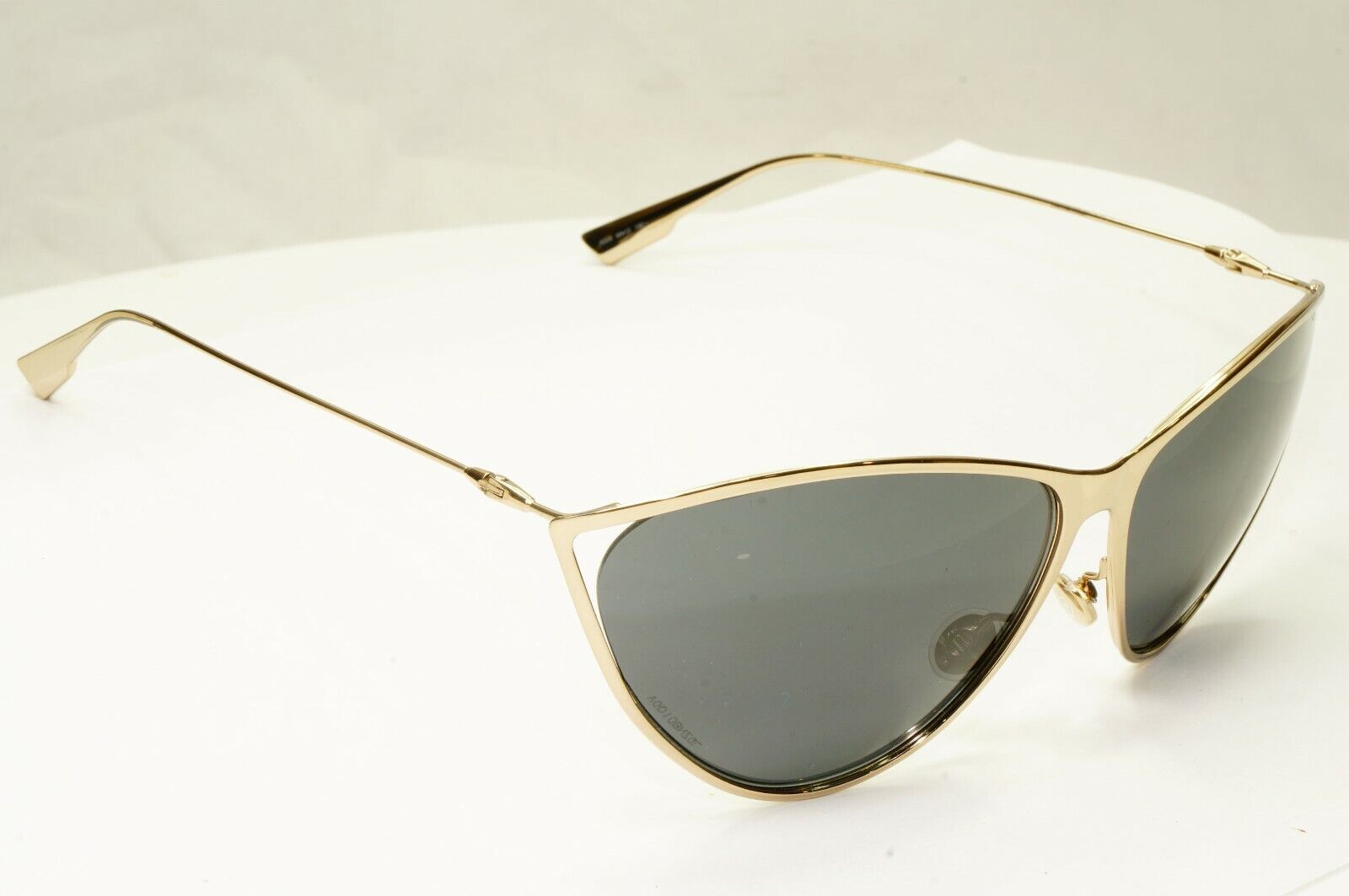 Dior Gold Black Sunglasses Metal Large Designer Womens Fashion New Motard J5GIR