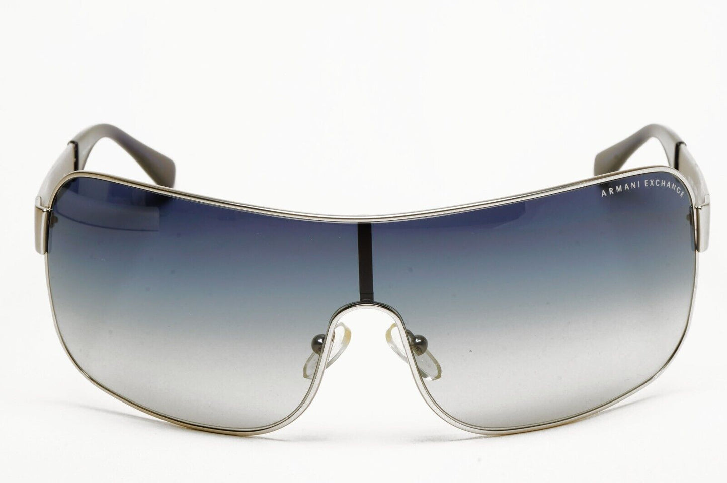 Armani Exchange Sunglasses 2015 Silver Blue Shield AX 2008 6020/4L [b] 221124