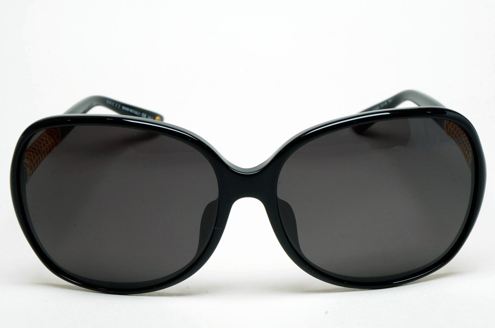 Gucci Sunglasses 2007 Vintage 24k Gold Plated Black Square GG 3707/F/S 2XTED