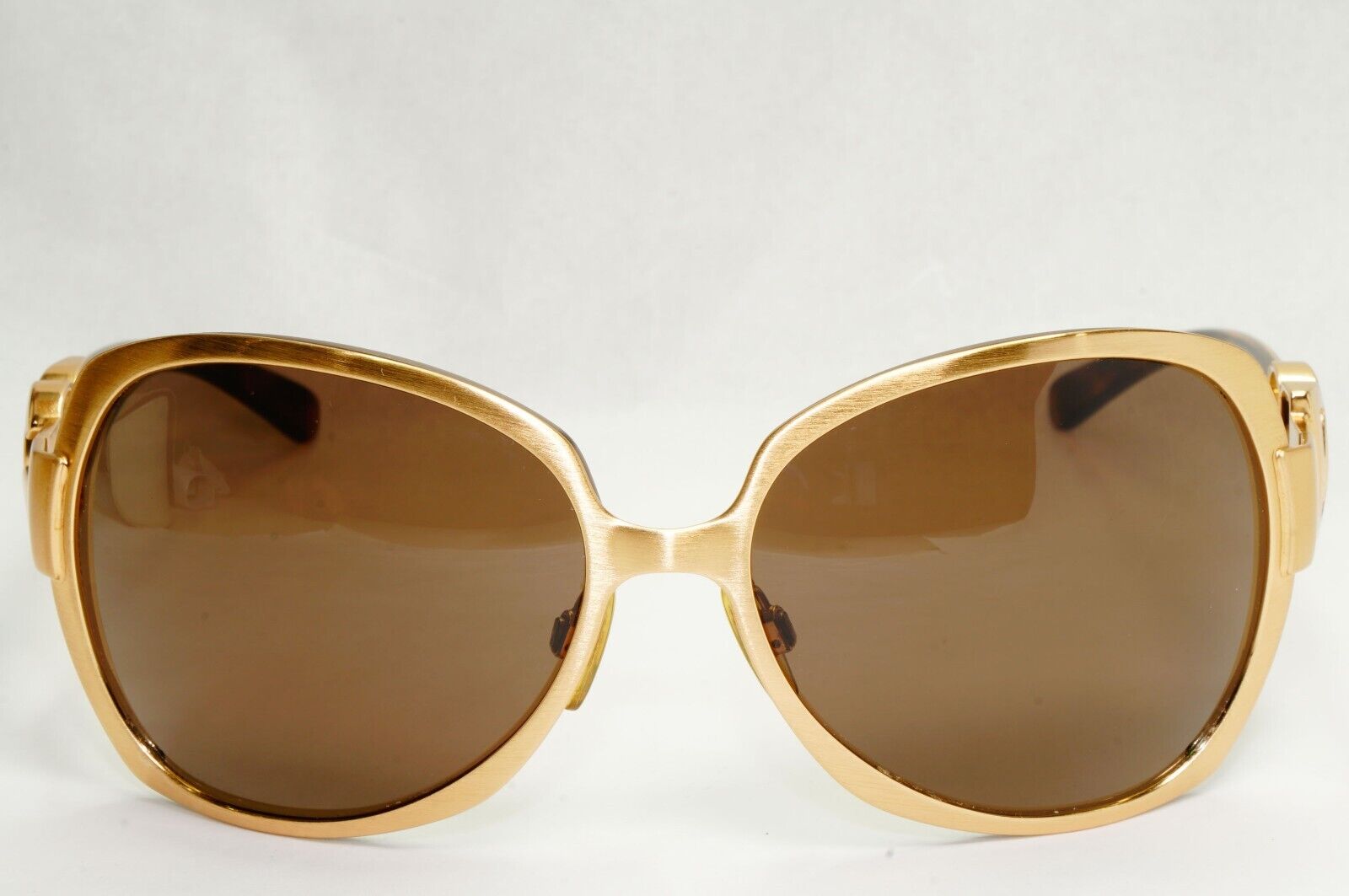 Dolce & Gabbana Sunglasses Vintage Gold Brown Square Metal DG 2031 065/73 270324