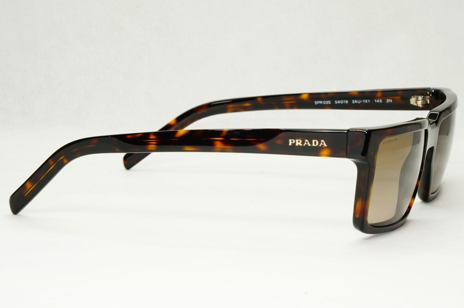 Prada Sunglasses Technique Brown Tortoiseshell Square PR03SS SPR 03S 2AU-1X1