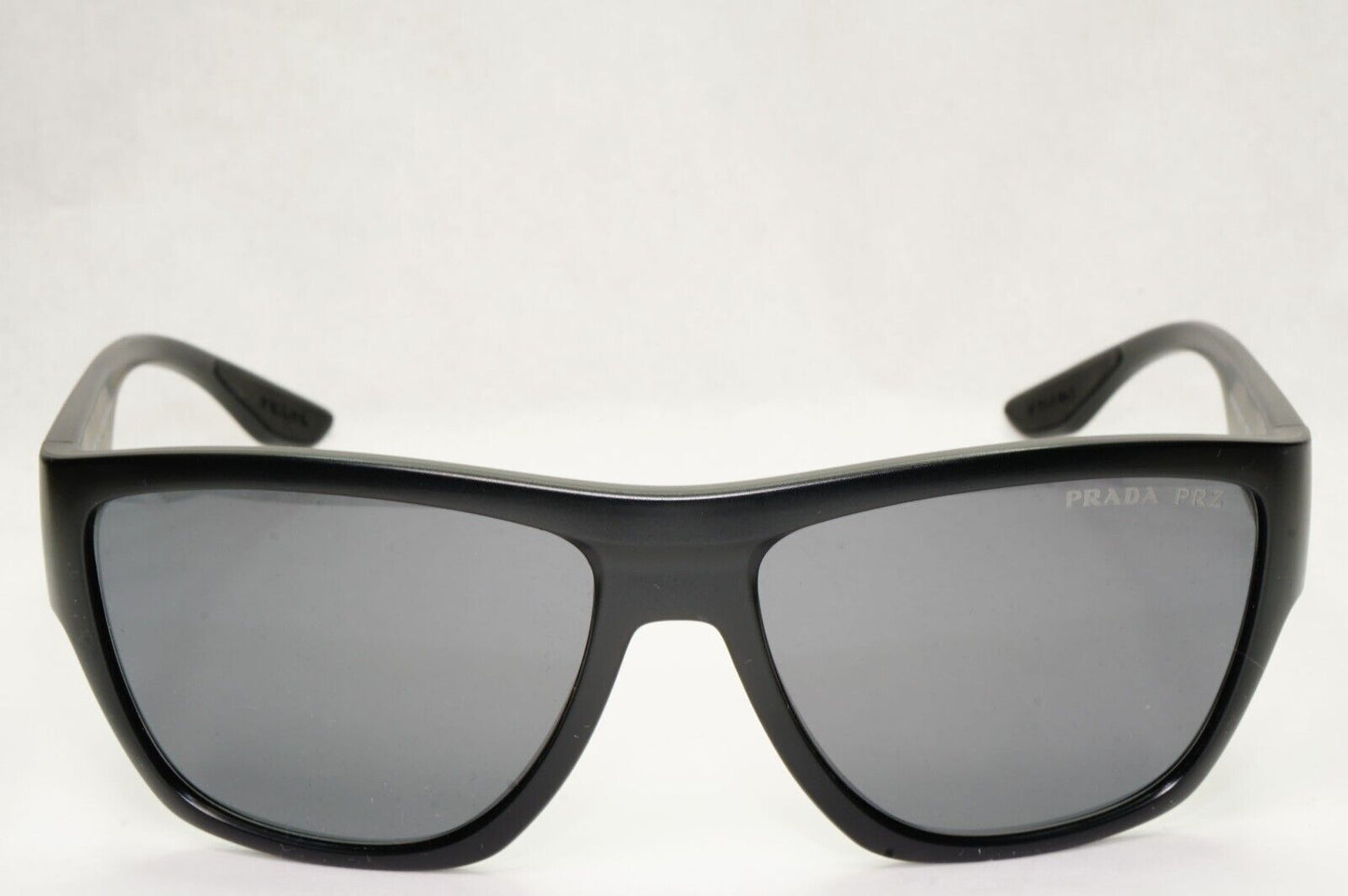 Prada Sunglasses Black Polarized Square Wrap Matte PS08VS SPS 08V 1BO-02G 59mm