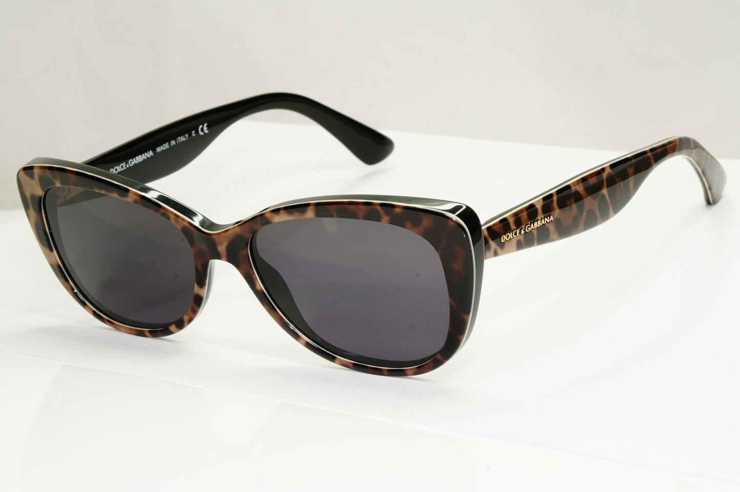 Dolce & Gabbana Sunglasses Leopard Black Brown Animal Print DG 3166 1995 250123