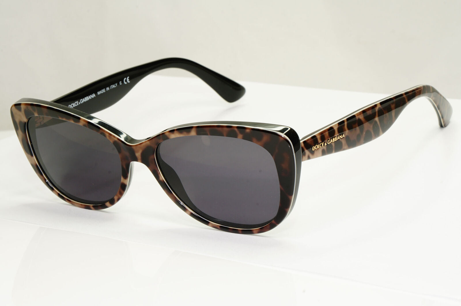 Dolce & Gabbana Sunglasses Leopard Black Brown Animal Print DG 3166 1995 250123