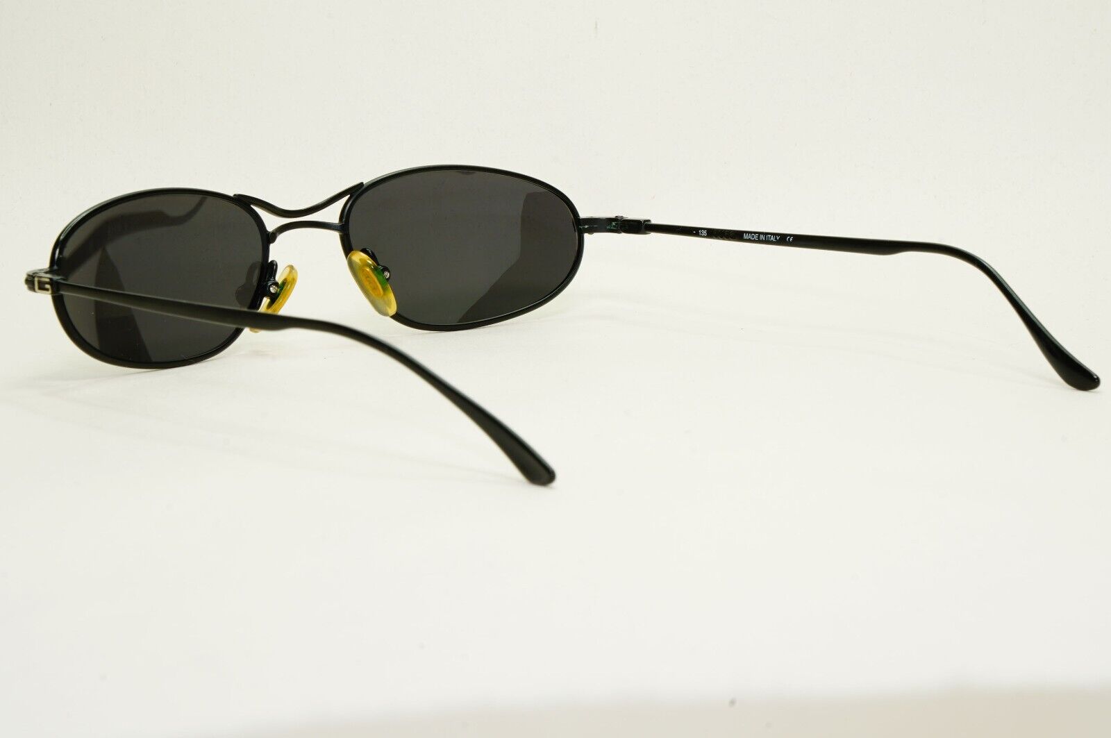 Gucci Sunglasses 1996 Vintage Black Oval Metal Unisex GG 1617/S 8ZB 53mm 120824